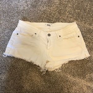 White Paige Denim Shorts